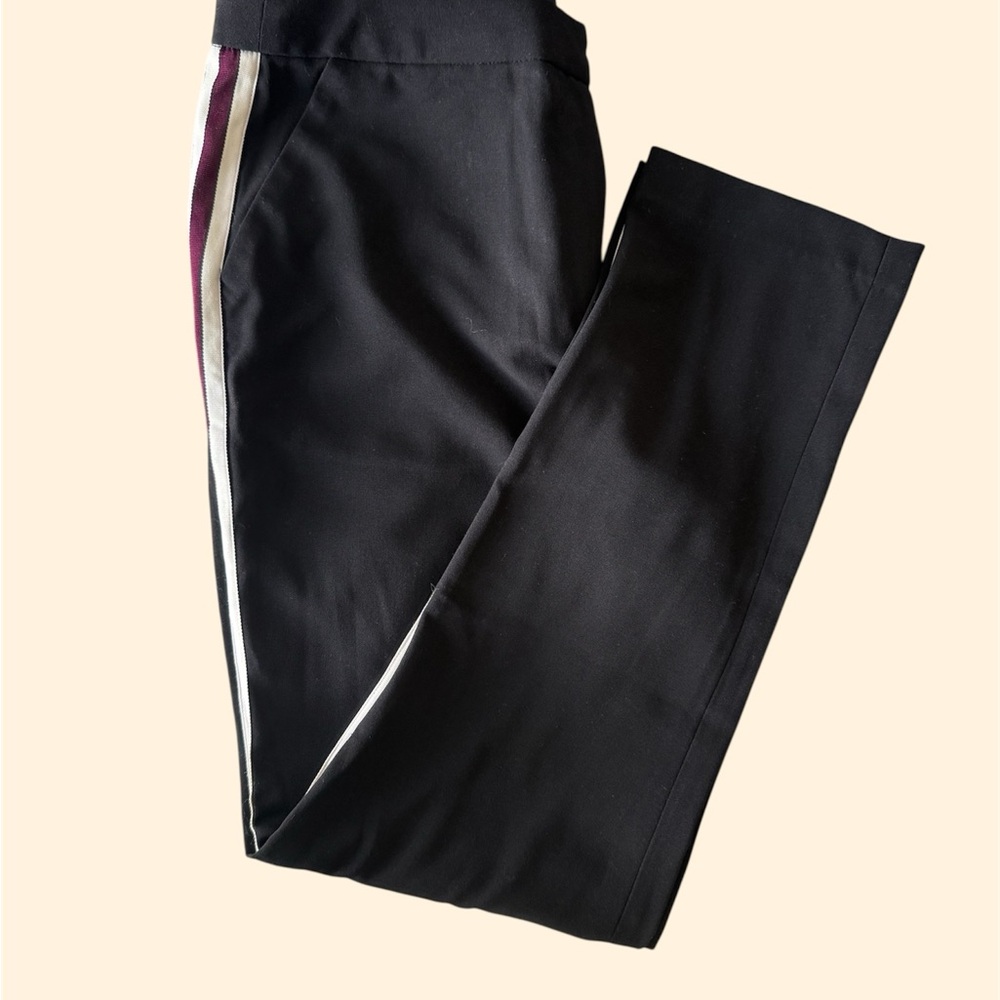Women’s Black Pants with Side Stripes